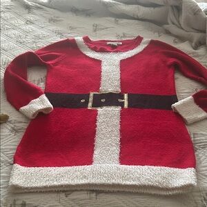 Festive Red Santa Sweaterdress.